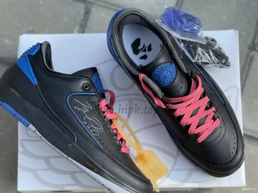 to blue Jordan ready PK OFF-WHITE Low ship God Air 2 x materials retail 0503